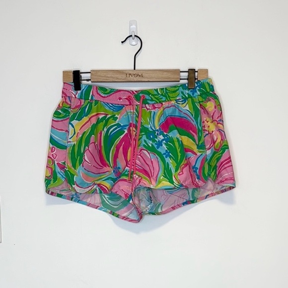 Lily Pulitzer Women's Luxletic Run Around Short Pink Multi , sz small - Picture 2 of 7